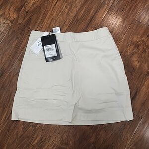 NWT 2007 Adidas Atheltic Stretch Tennis Golf Skirt Skort Beige Women's Size 2